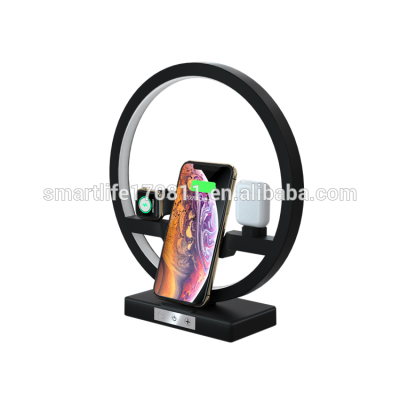 new product ideas 2020 fast stand charger bedside lamp wireless charging dock for apple